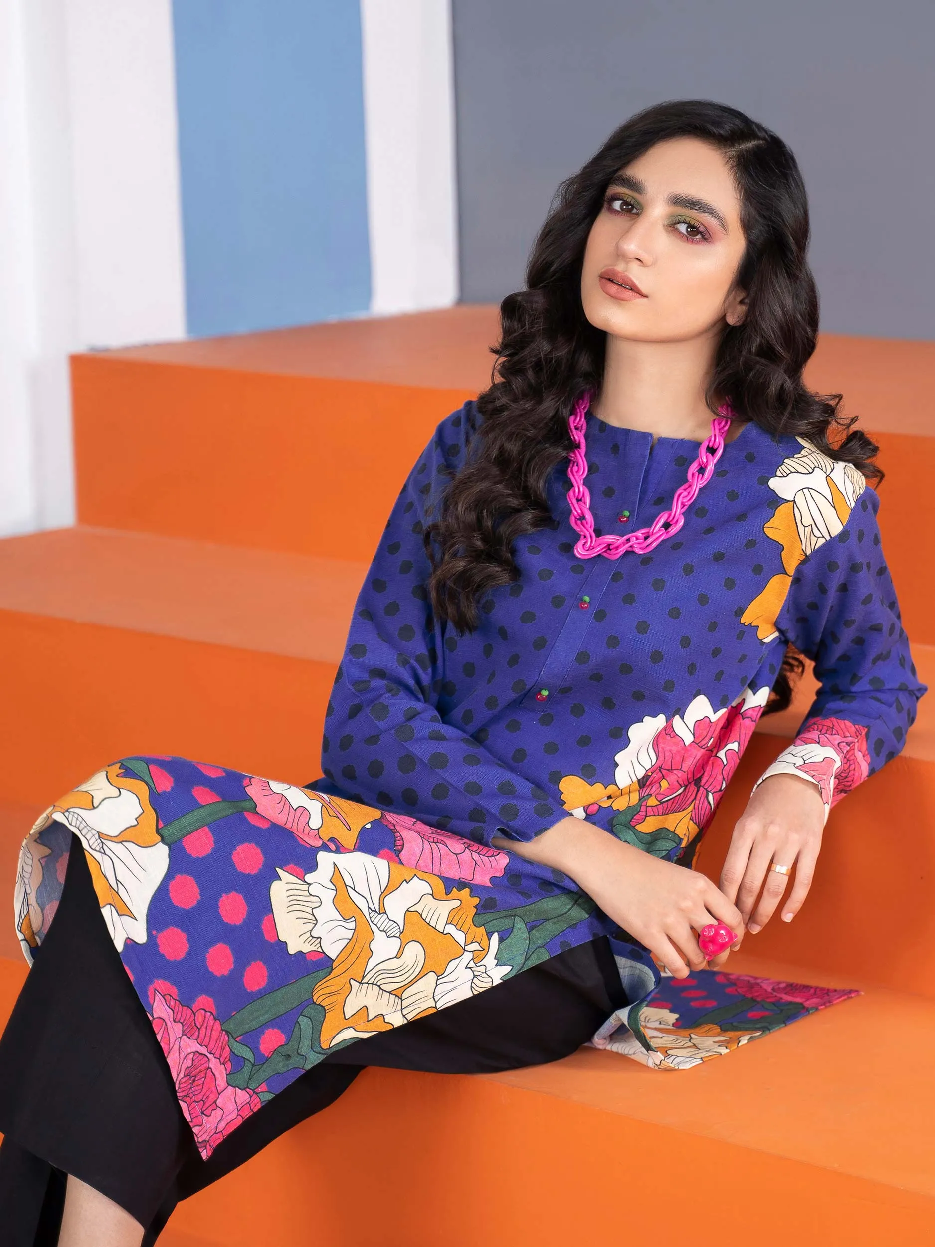 1 Piece Printed Khaddar Shirt