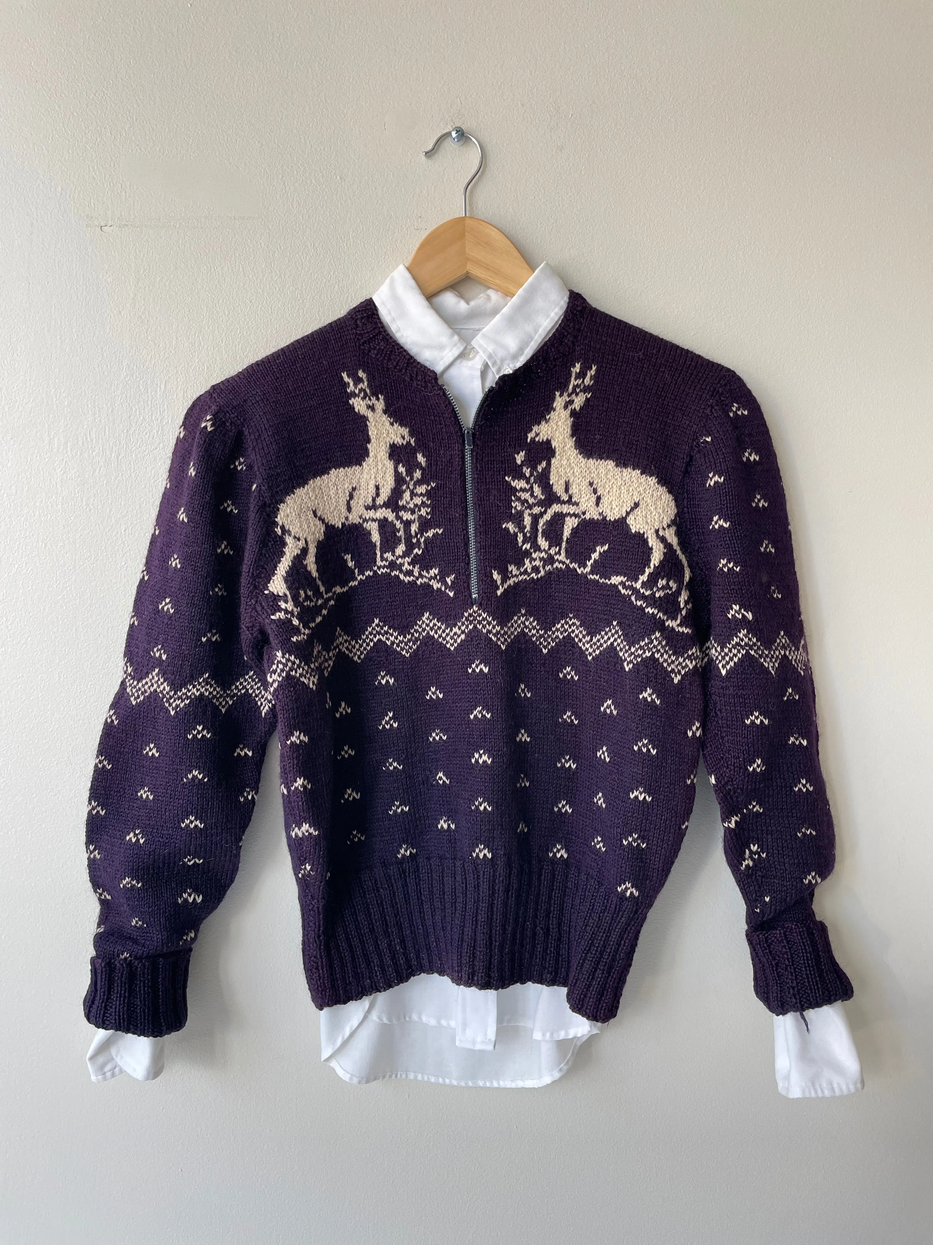 1930s Wool Stag Sweater