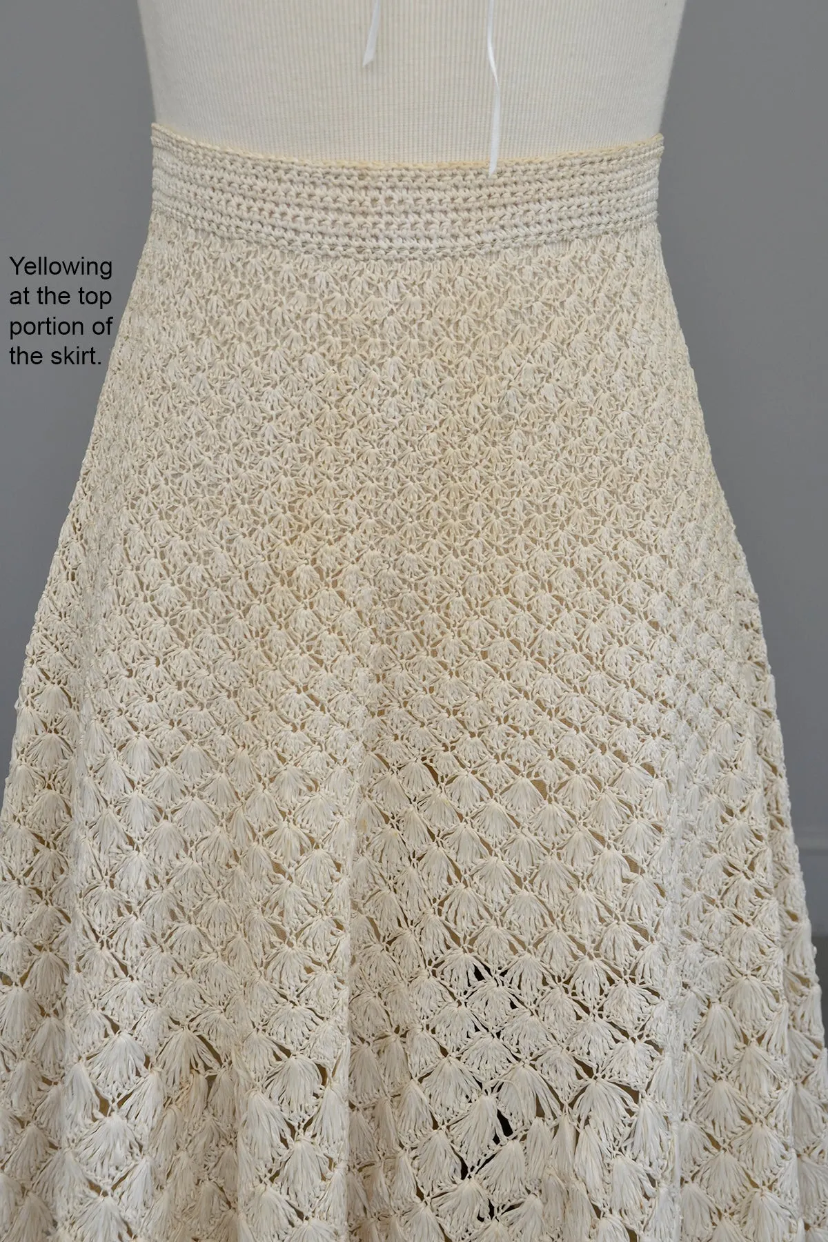 1950s Pearl Woven Raffia Full Skirt