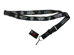 2017 CWS Men's College World Series Omaha Aminco Black Durable Buckle Lanyard