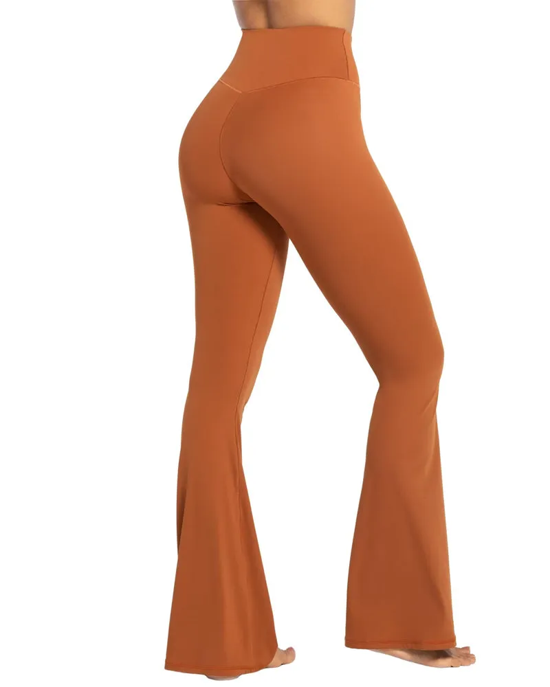 32'' Women's Cross Waist Flared Leggings