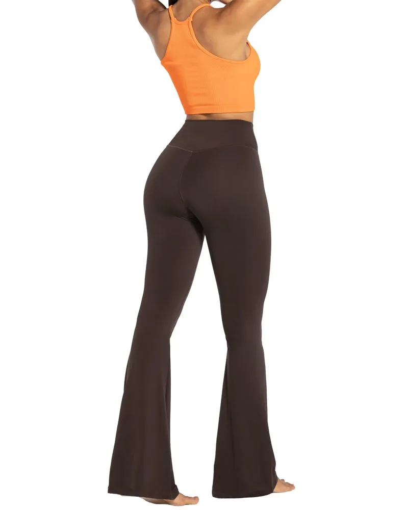 32'' Women's Cross Waist Flared Leggings