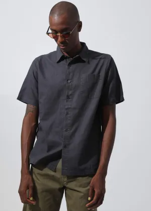 Afends Mens Day To Day - Hemp Short Sleeve Shirt - Raven