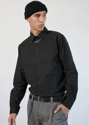 Afends Mens Everyday - Hemp Long Sleeve Shirt - Black