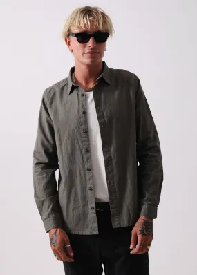 Afends Mens Overthrow - Hemp Long Sleeve Shirt