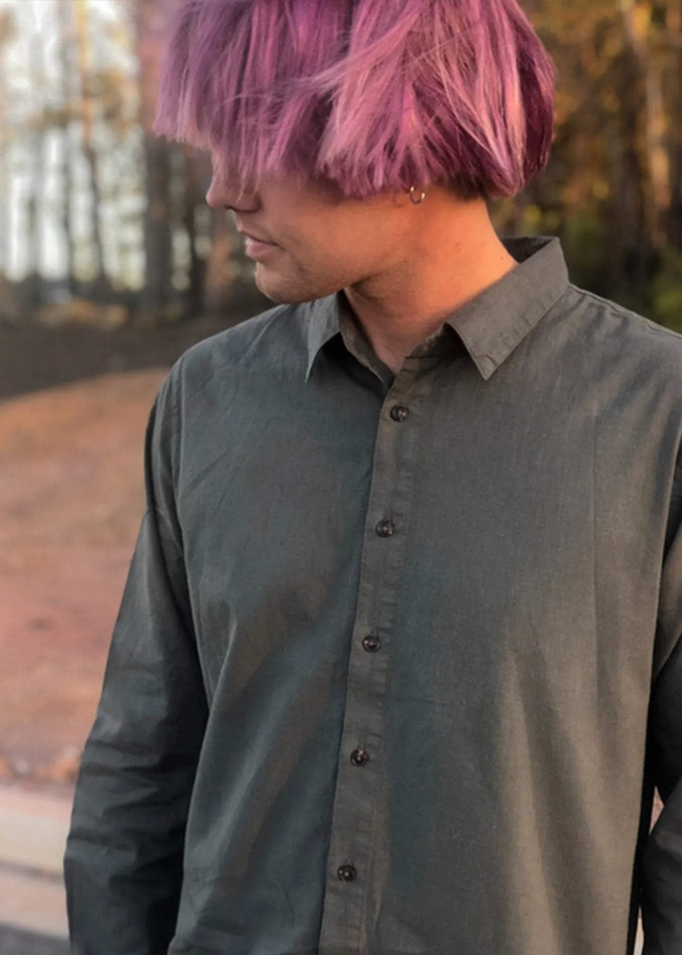 Afends Mens Overthrow - Hemp Long Sleeve Shirt