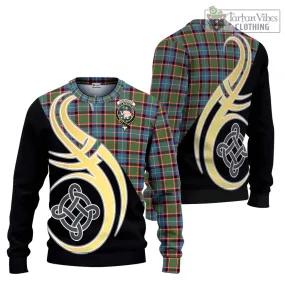 Aikenhead Tartan Ugly Sweater with Family Crest and Celtic Symbol Style