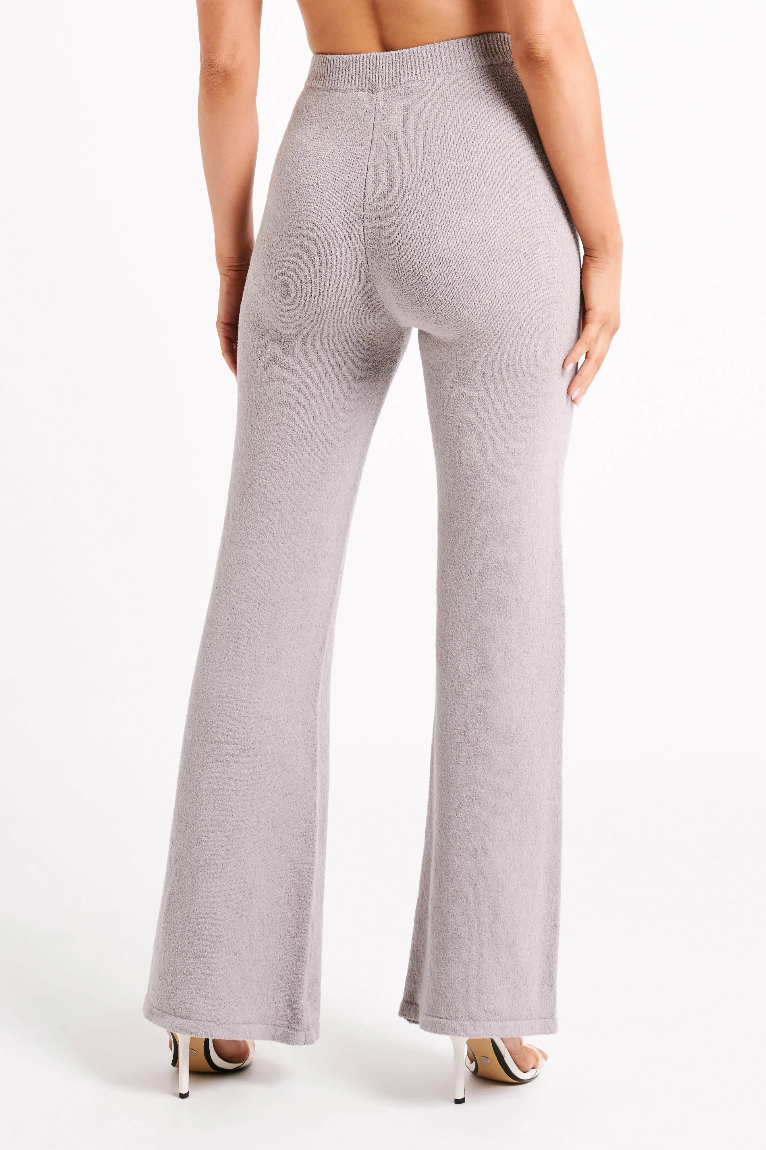 Angelina Knit Pants - Grey Marle