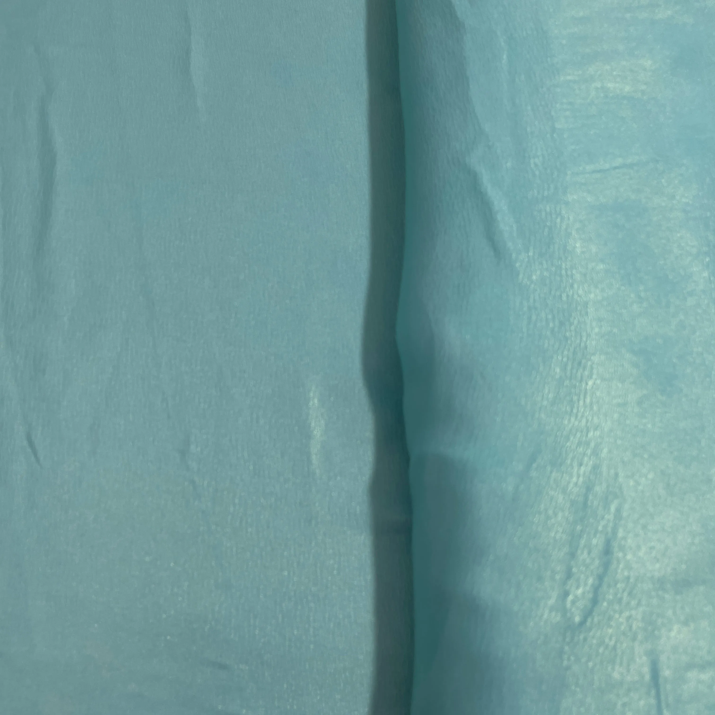 Aqua Blue Solid Gold Shimmer georgette Satin