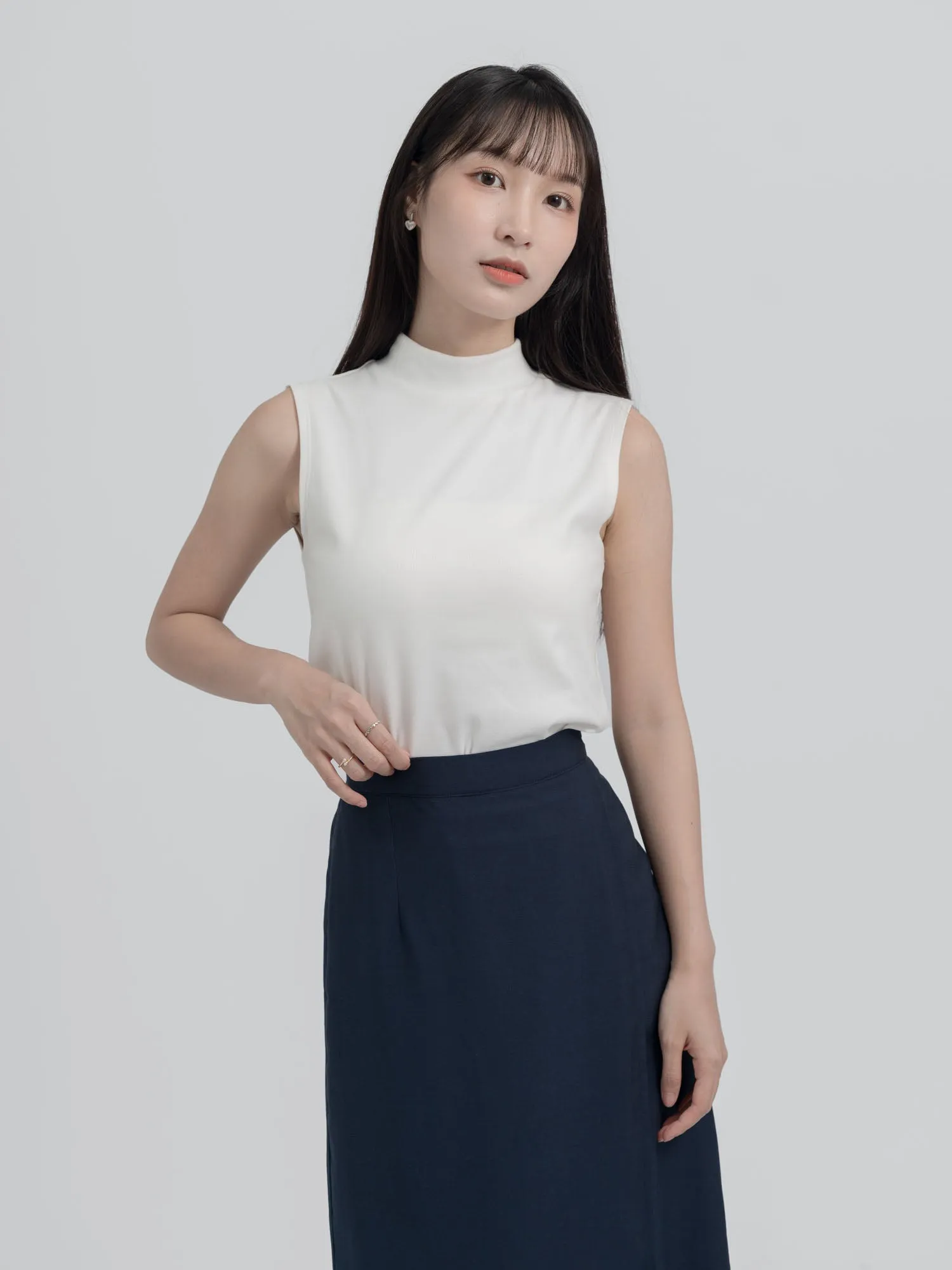 Arabella Turtleneck Sleeveless Top