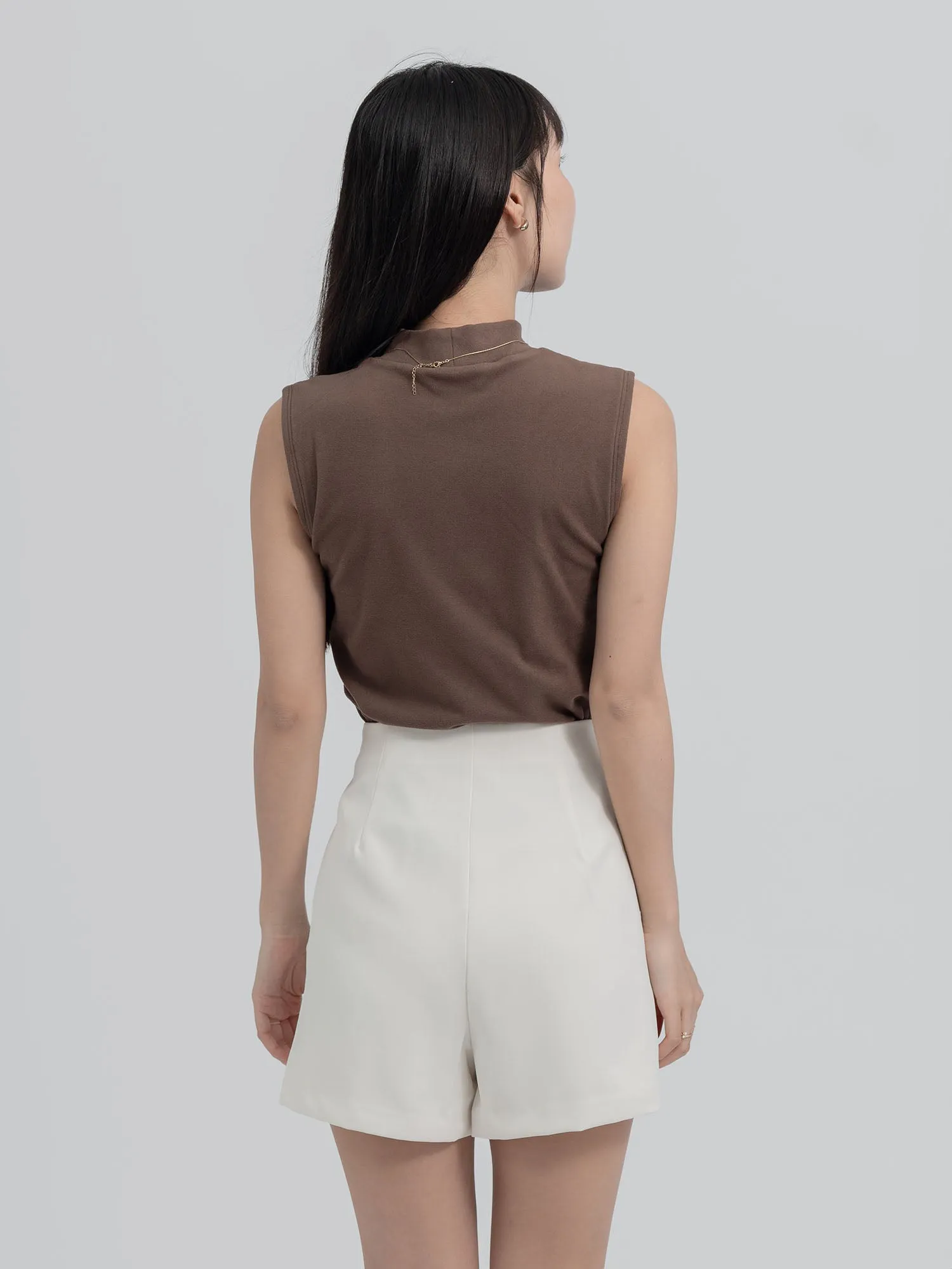 Arabella Turtleneck Sleeveless Top