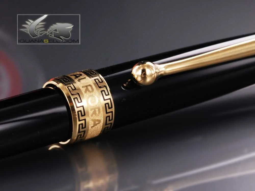 Aurora Optima - Resin Black Ballpoint Pen - AU-998N