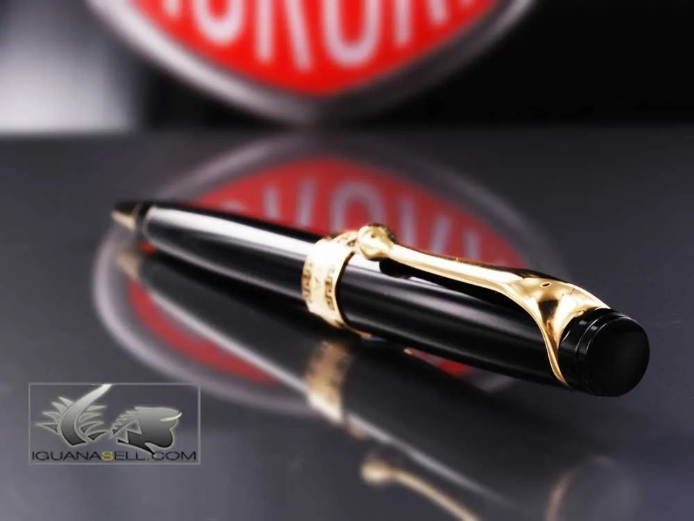 Aurora Optima - Resin Black Ballpoint Pen - AU-998N