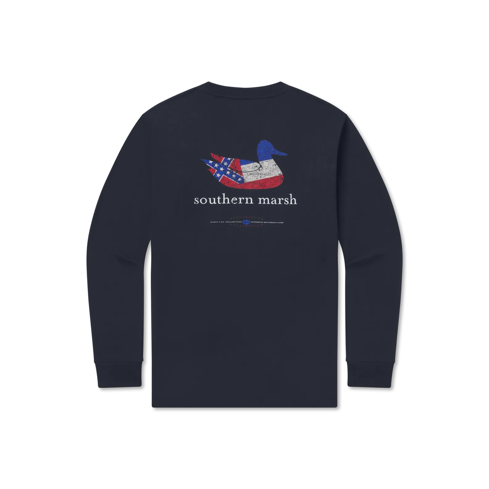 Authentic Heritage Tee - Mississippi State Flag - Long Sleeve