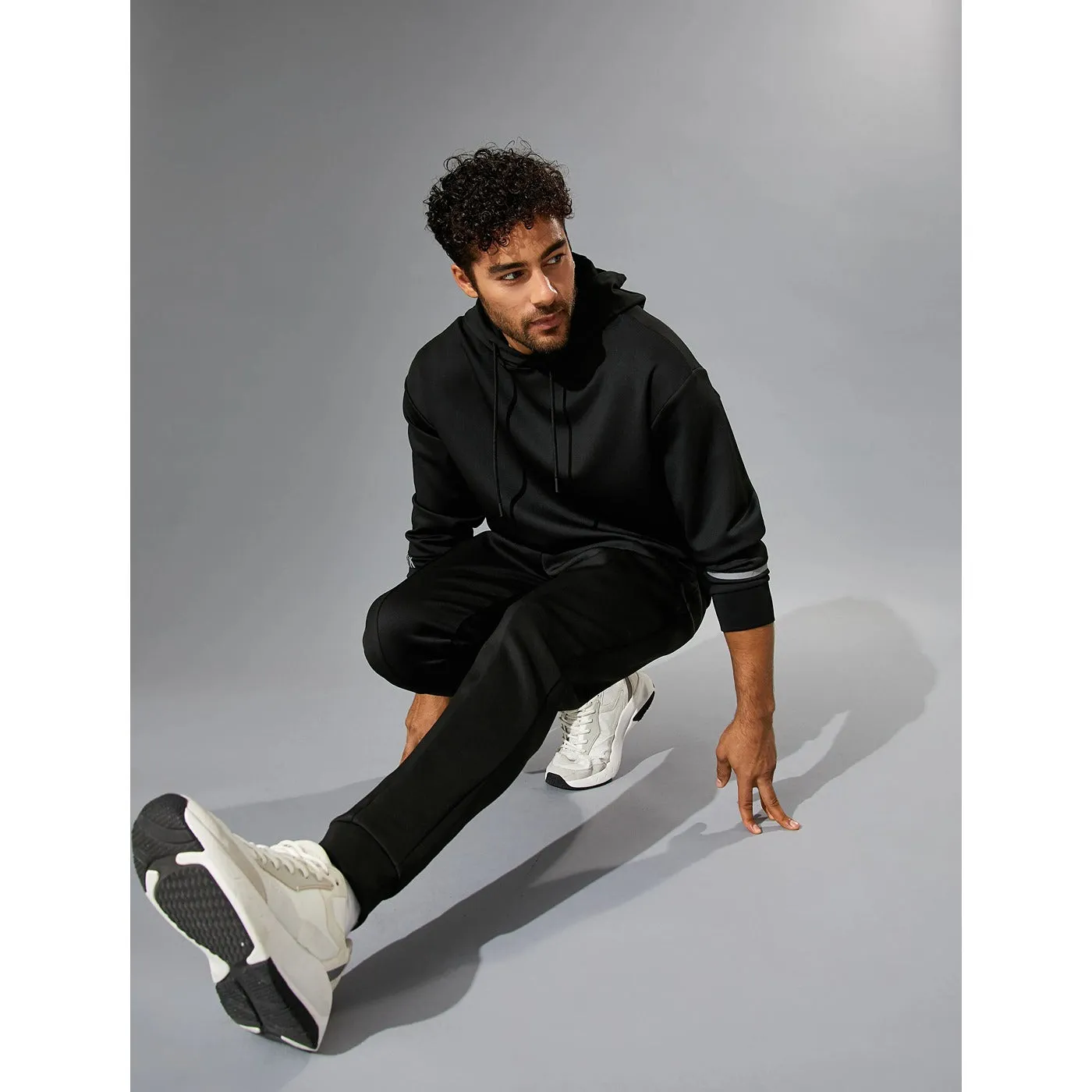 Black Sports Plain Joggers