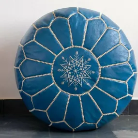 BLUE ROYAL POUF