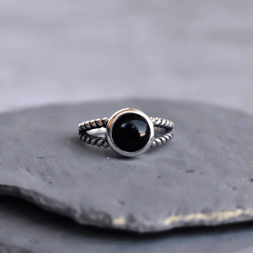 Bohemian Dance - Black Onyx Ring