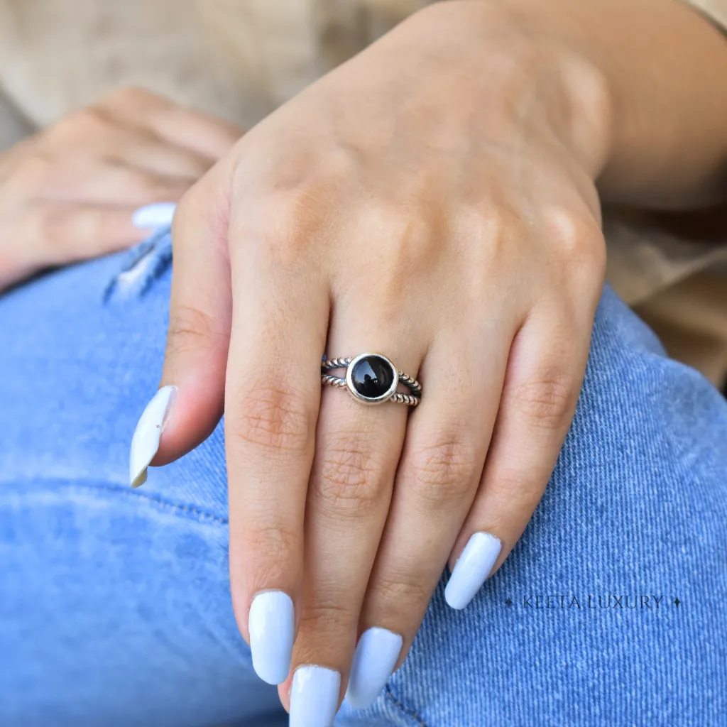 Bohemian Dance - Black Onyx Ring