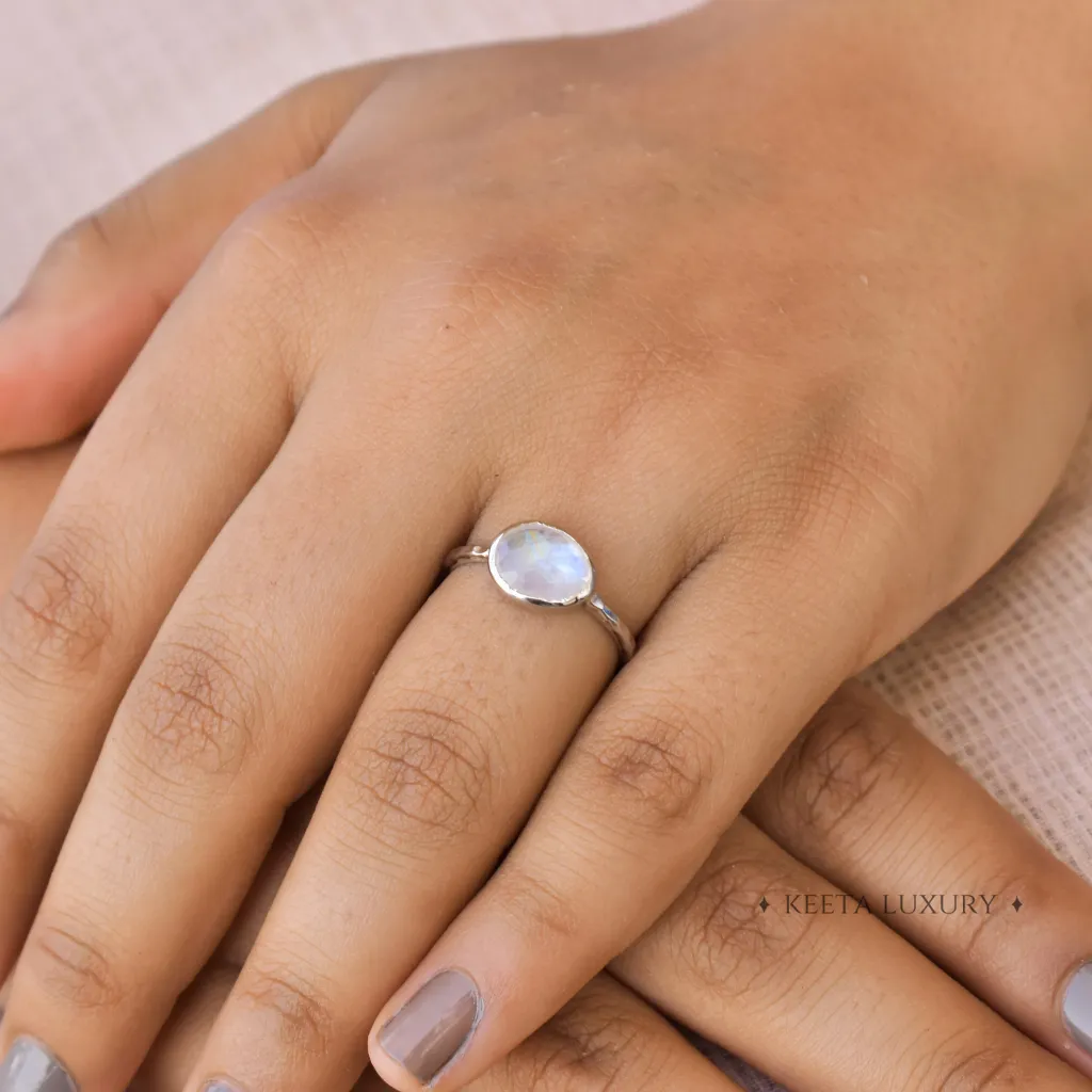 Bohemian Facets - Moonstone Ring