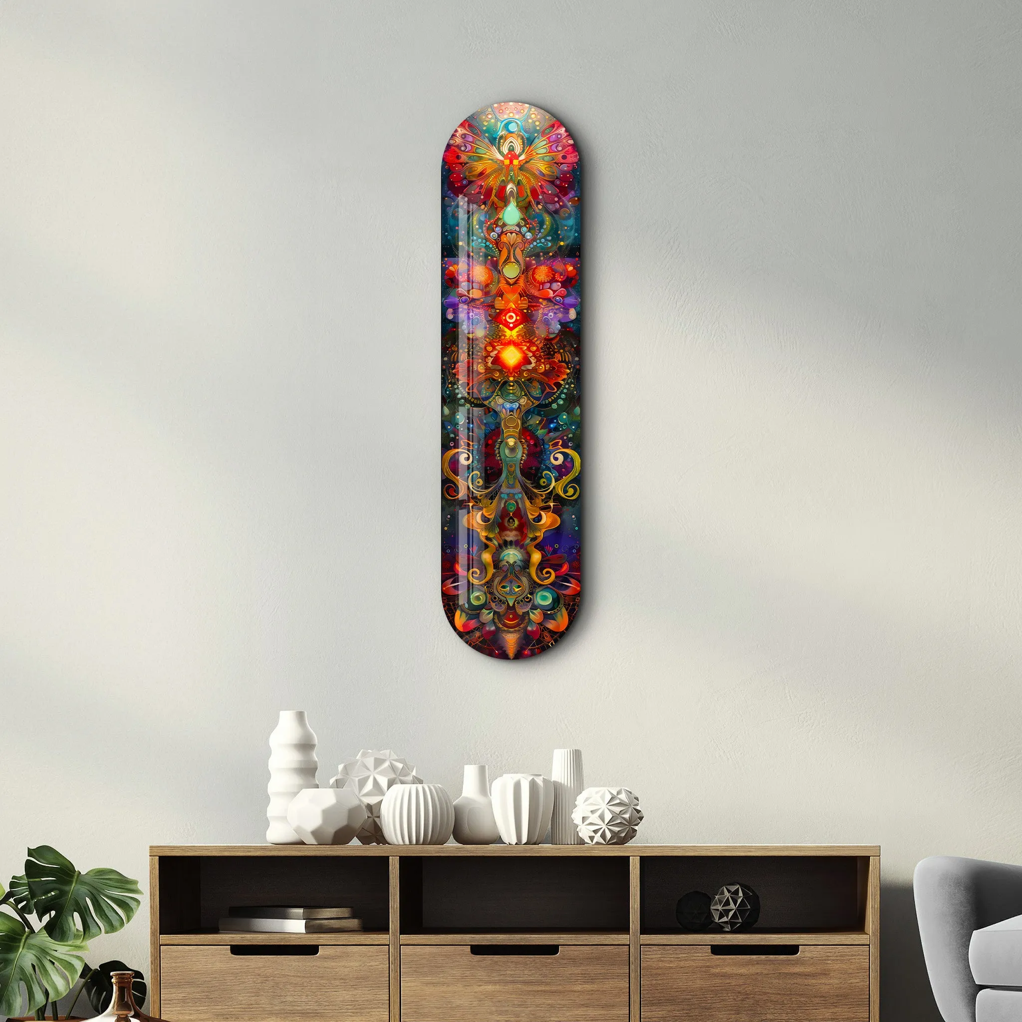 Bohemian Flower Dream V2 | Glass Wall Art