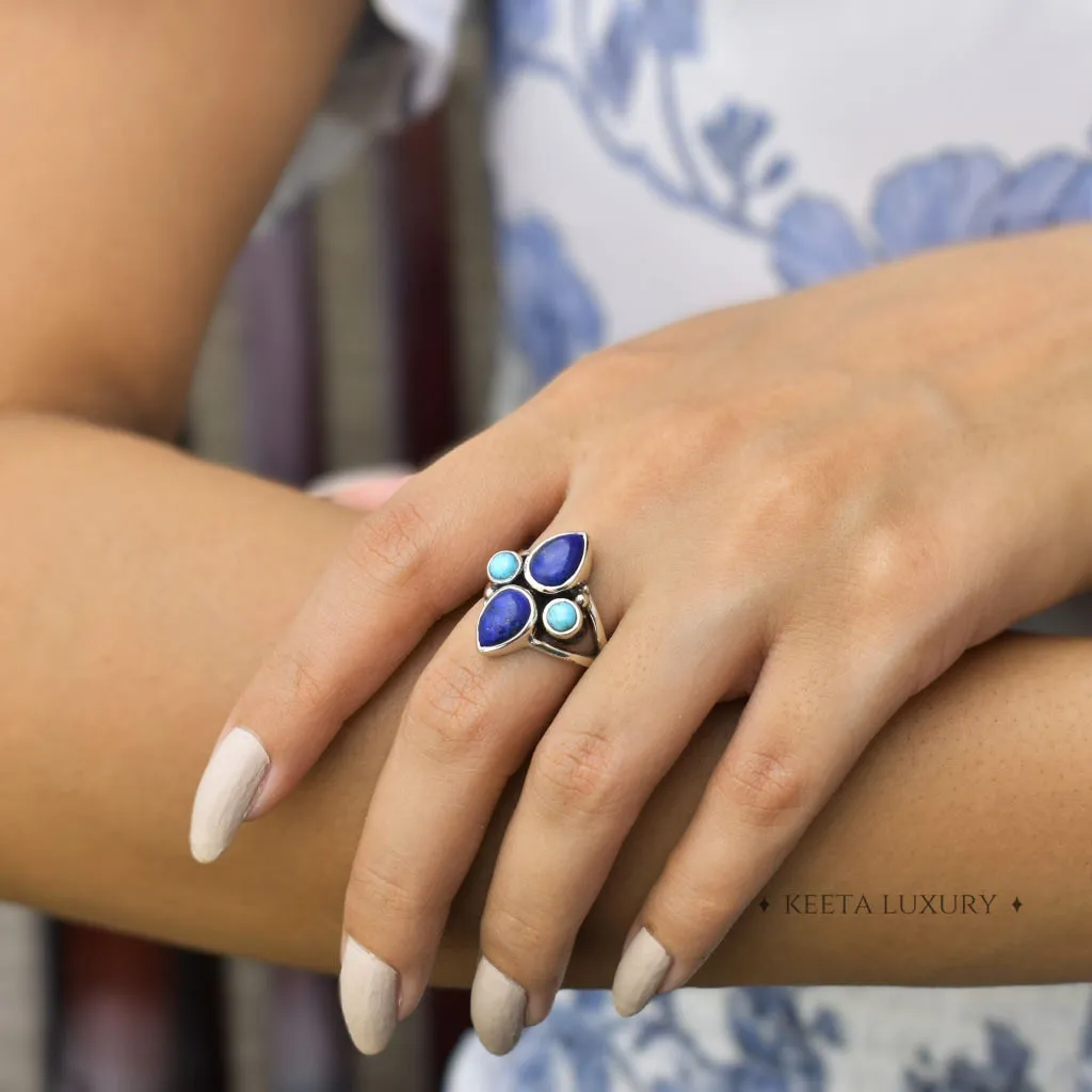 Boho Blend - Lapis & Turquoise Ring