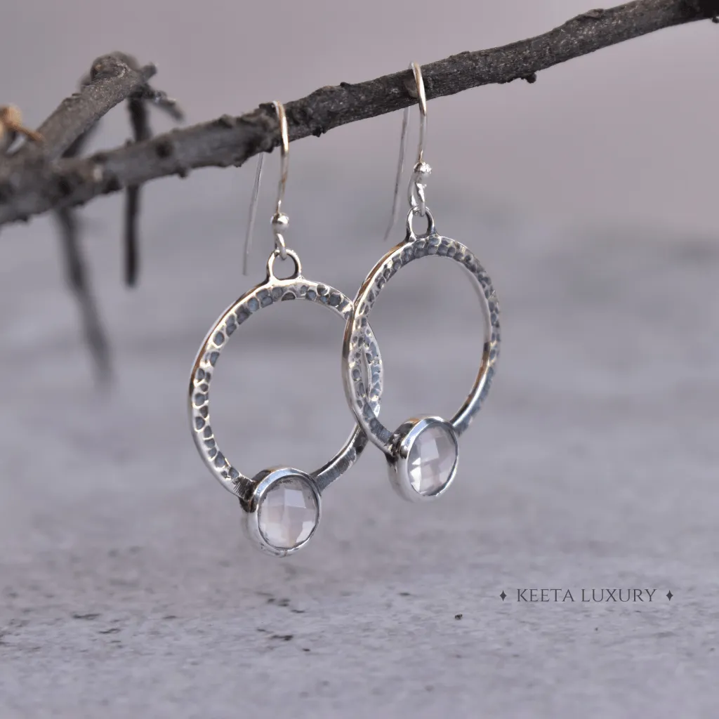 Boho Chic Flair - Rose Quartz Earrings