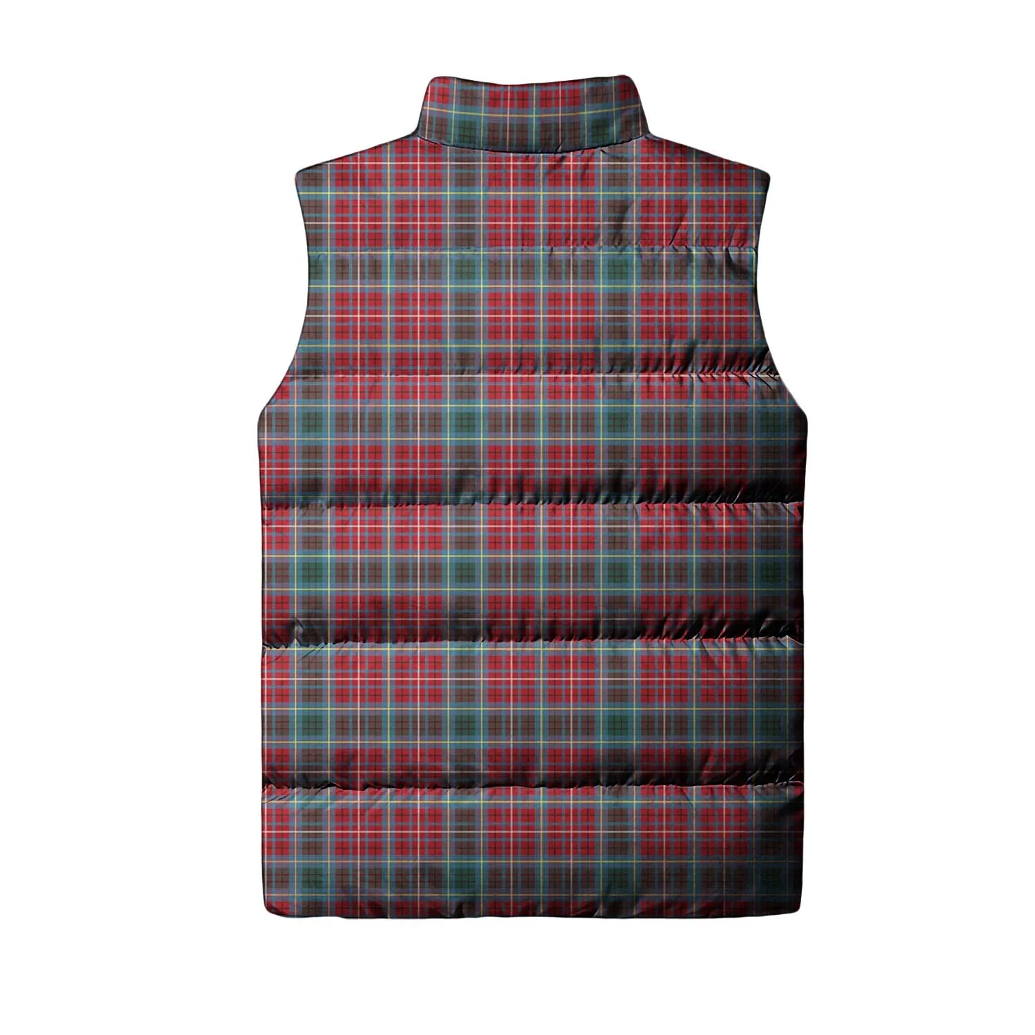 British Columbia Province Canada Tartan Sleeveless Puffer Jacket