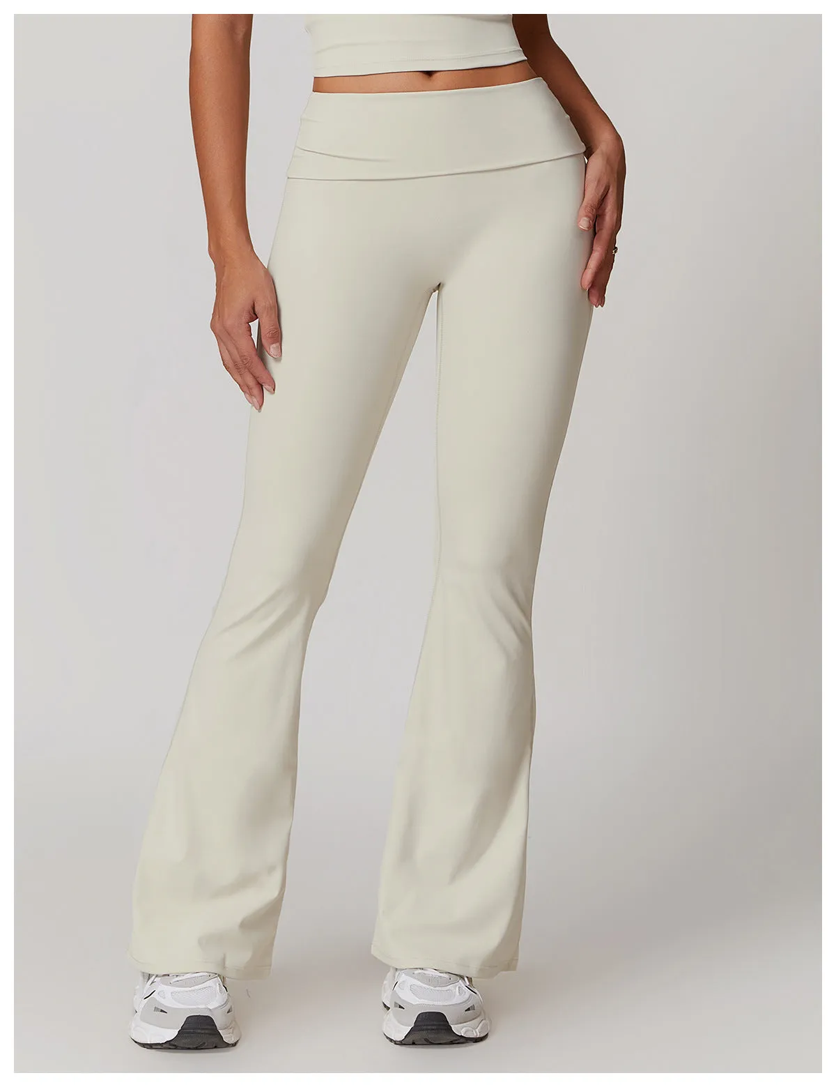 Brushed High-Waist Sculpting Flare Pants