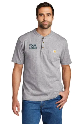 Carhartt Henley Custom T-Shirts, Heather Grey