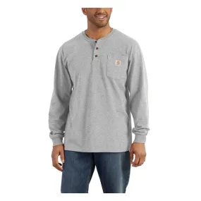 Carhartt Henley Long Sleeves T-Shirt Heather Grey