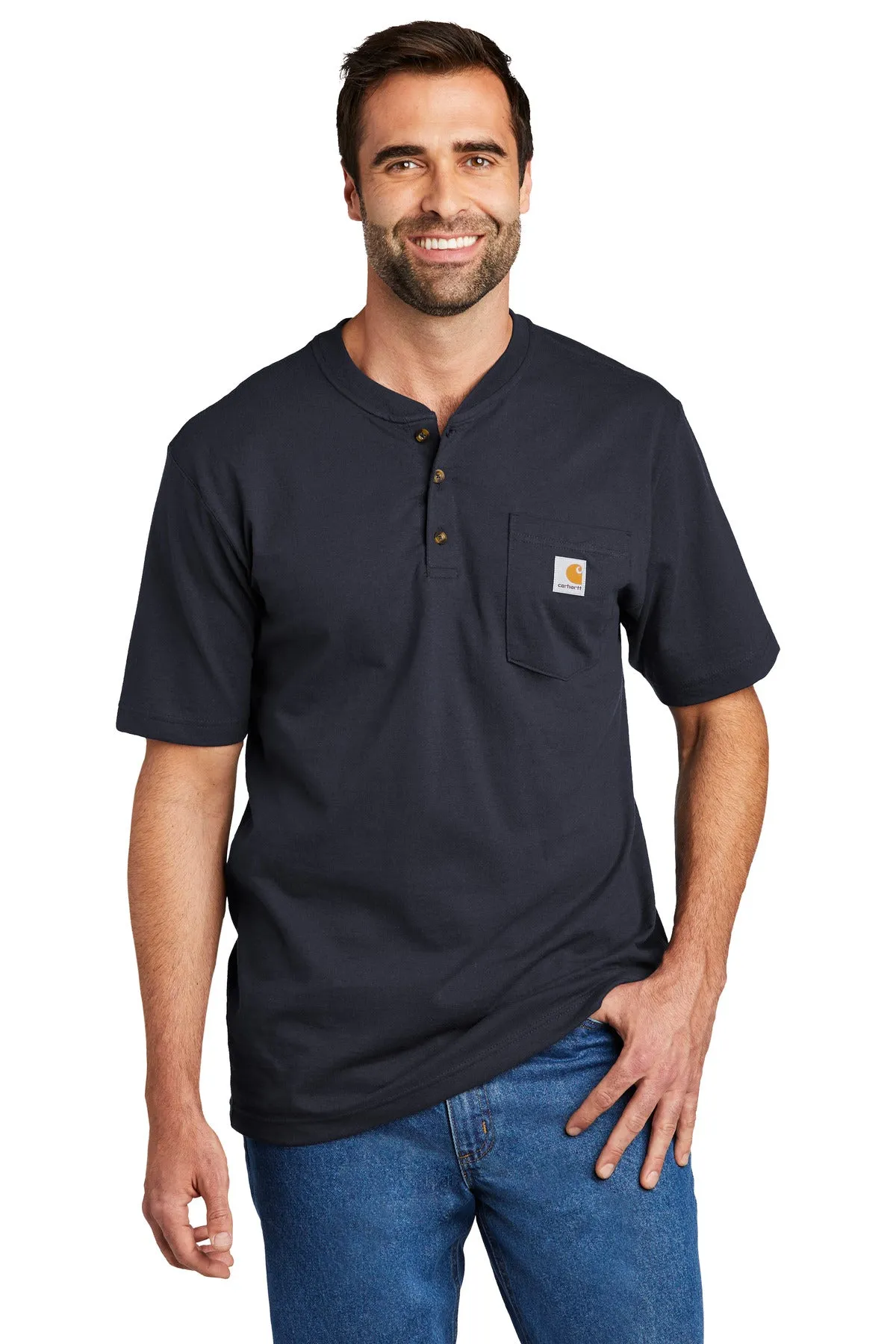 Carhartt Men's Short Sleeve Henley T-Shirt CTK84