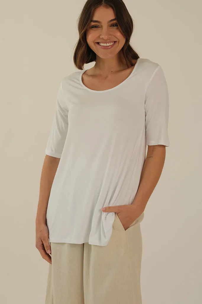 Carter Tunic Top - White