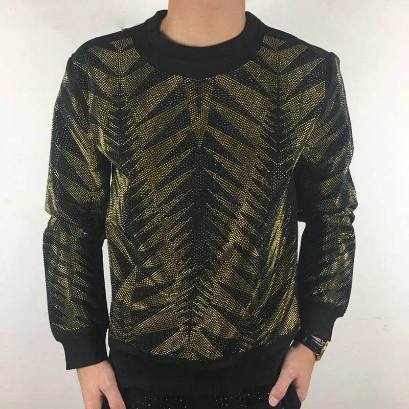 Casual Streetwear Geometric Pattern Men Sweatshirt