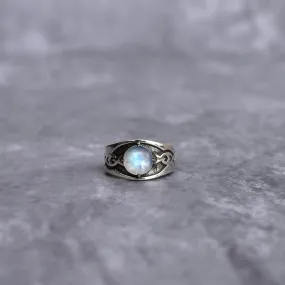 Celtic Noir - Moonstone Ring