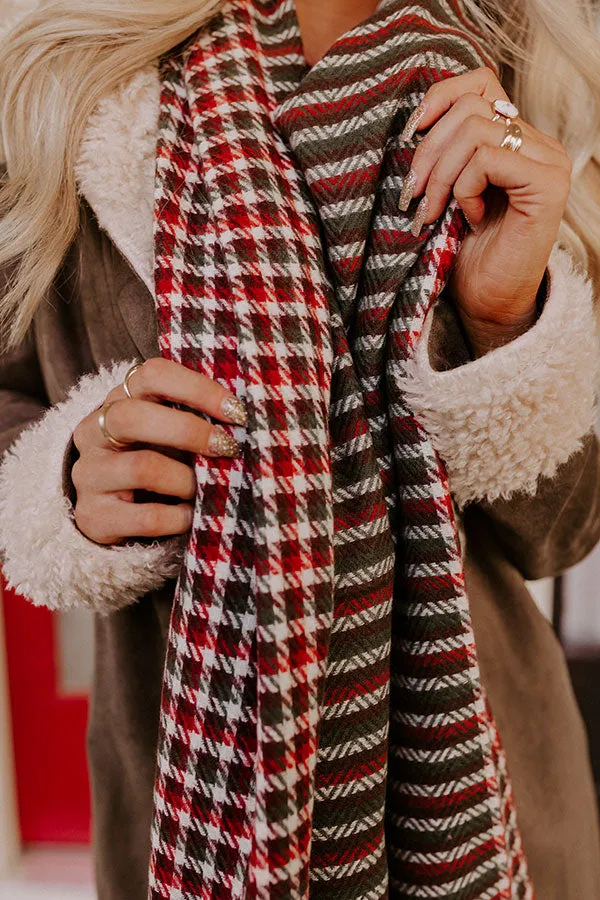 Chilly In Colorado Houndstooth Scarf