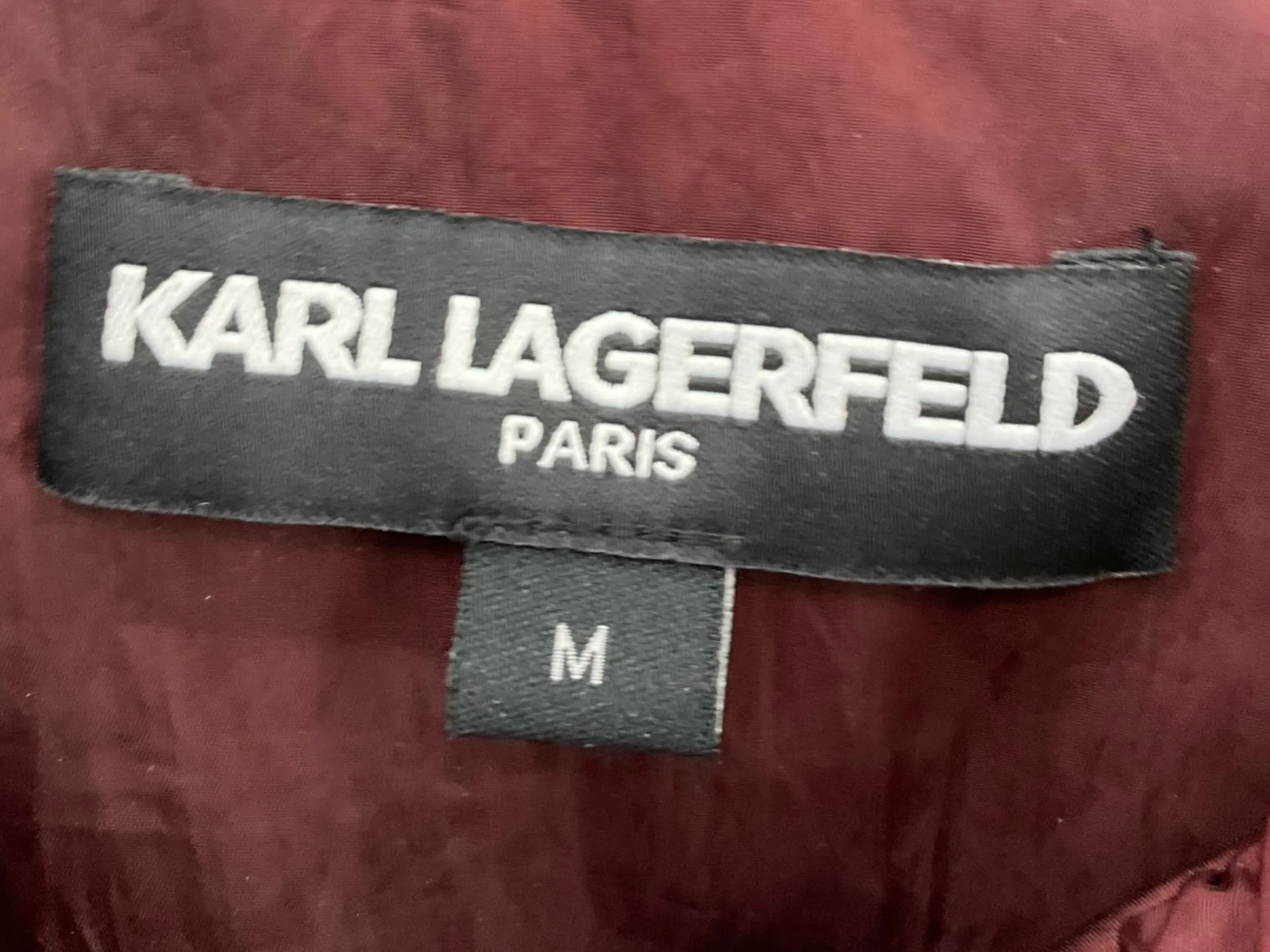 Coat Raincoat By Karl Lagerfeld In Red, Size: M