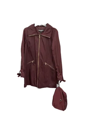 Coat Raincoat By Karl Lagerfeld In Red, Size: M