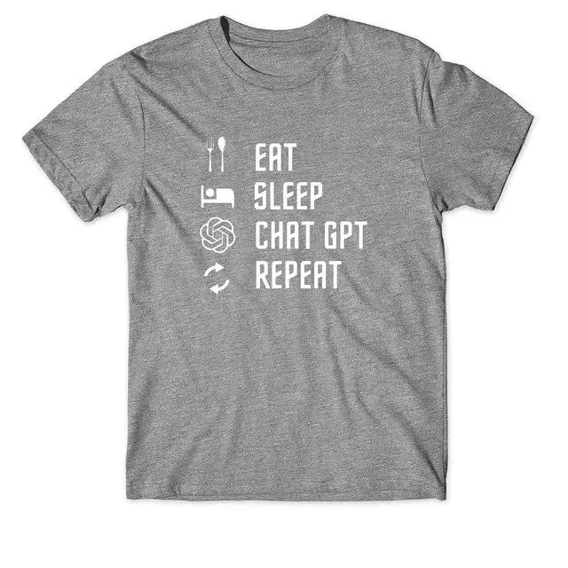 Cotton T Shirt Sleep ChatGPT