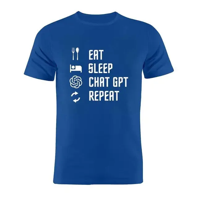 Cotton T Shirt Sleep ChatGPT