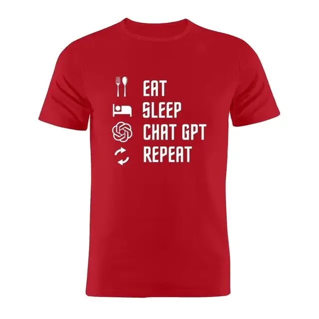 Cotton T Shirt Sleep ChatGPT