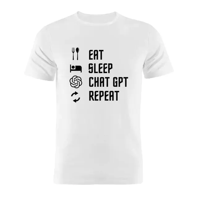 Cotton T Shirt Sleep ChatGPT