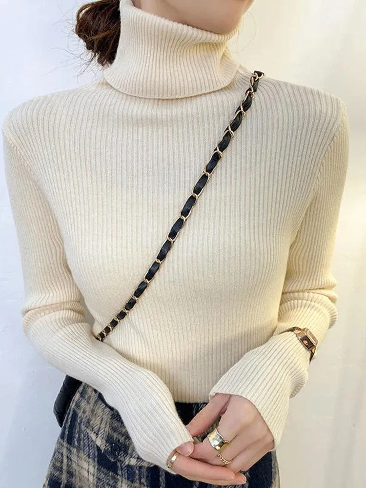 Cozy Chic Slim Fit Turtleneck Sweater