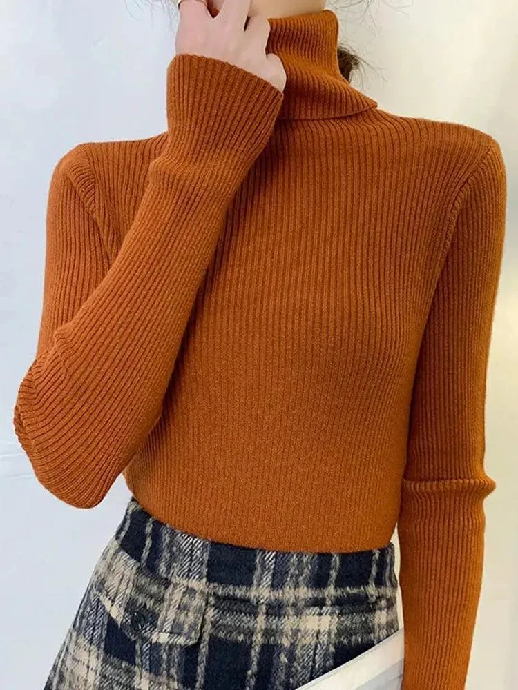 Cozy Chic Slim Fit Turtleneck Sweater