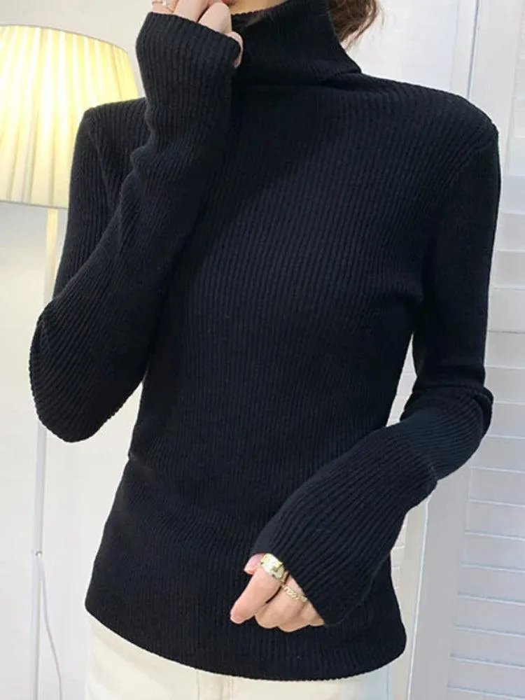 Cozy Chic Slim Fit Turtleneck Sweater