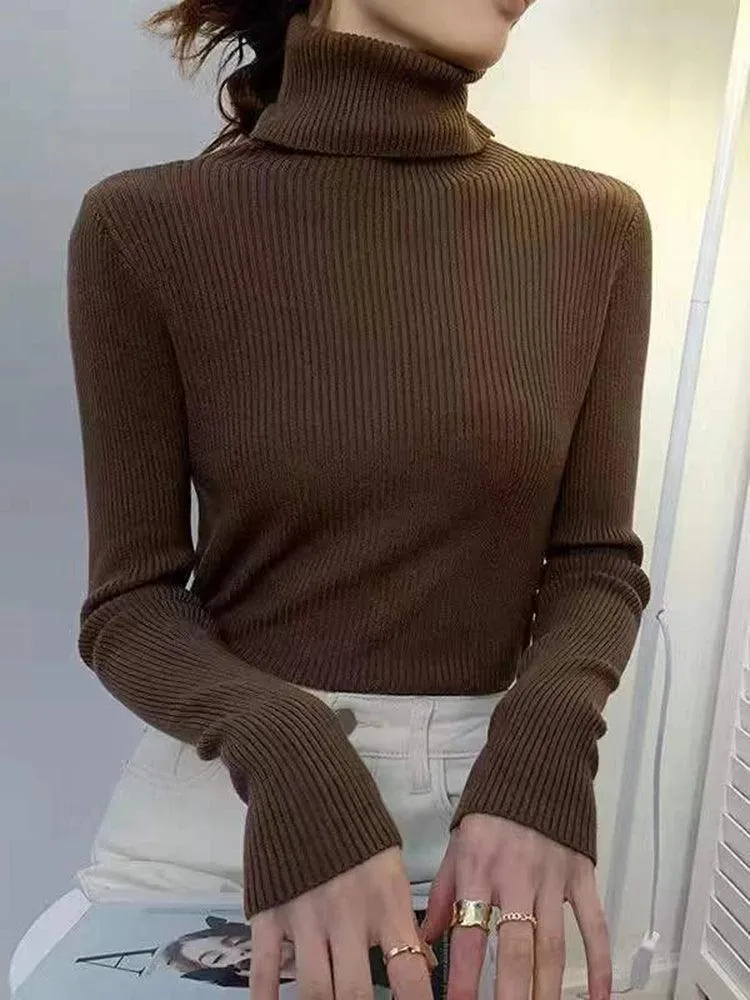 Cozy Chic Slim Fit Turtleneck Sweater