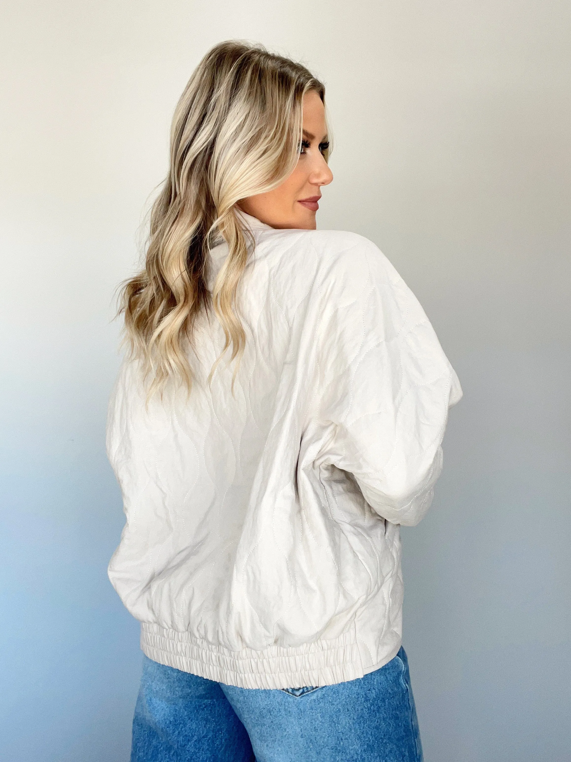 Cream Wanderlust Quilted Jacket