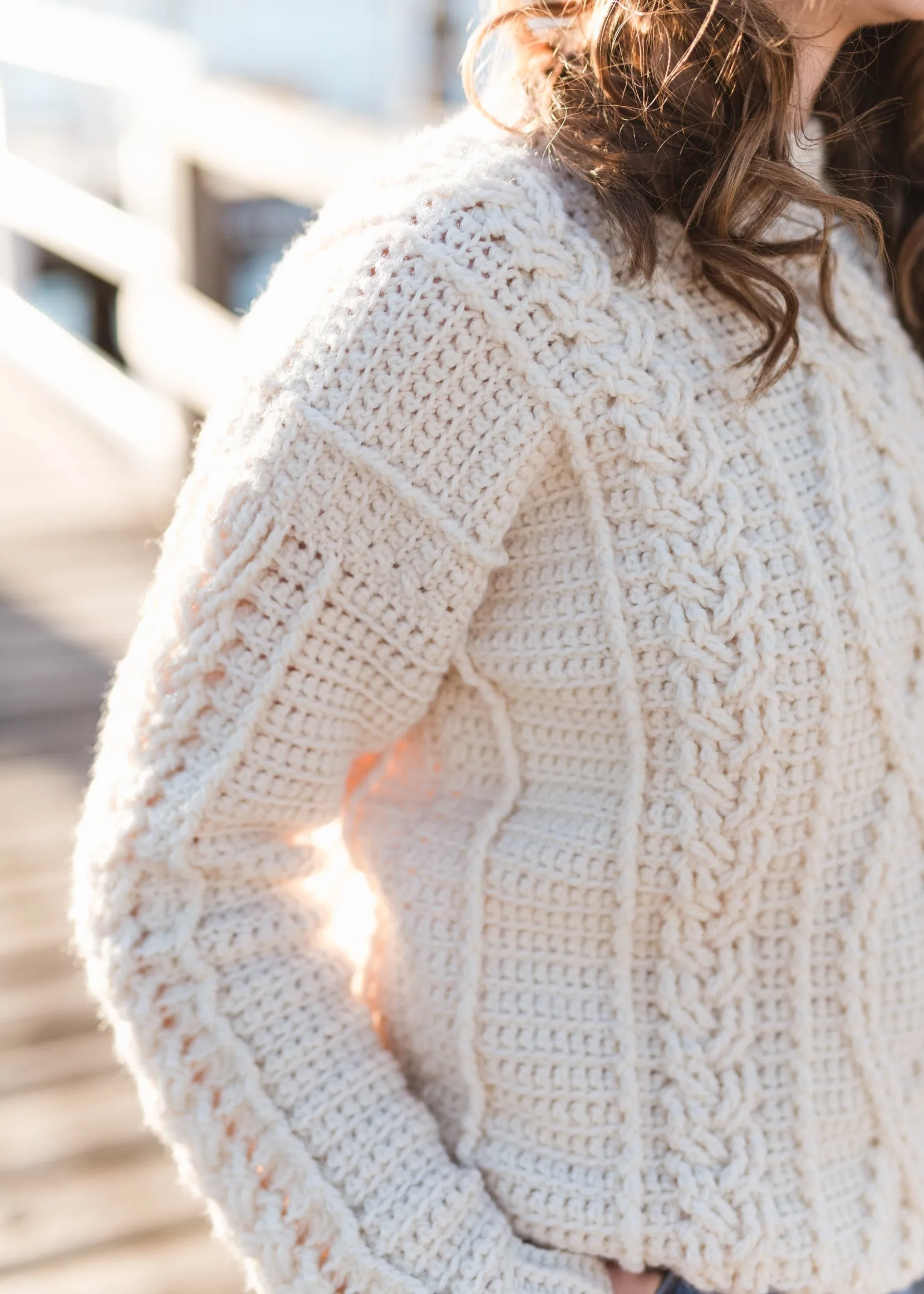 Crochet Kit - Meara Fisherman Sweater