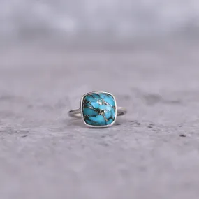 Cushion Conquer - Turquoise Ring