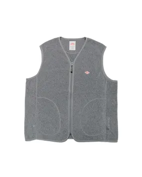 Danton Polartec Fleece Zip Vest Top Grey