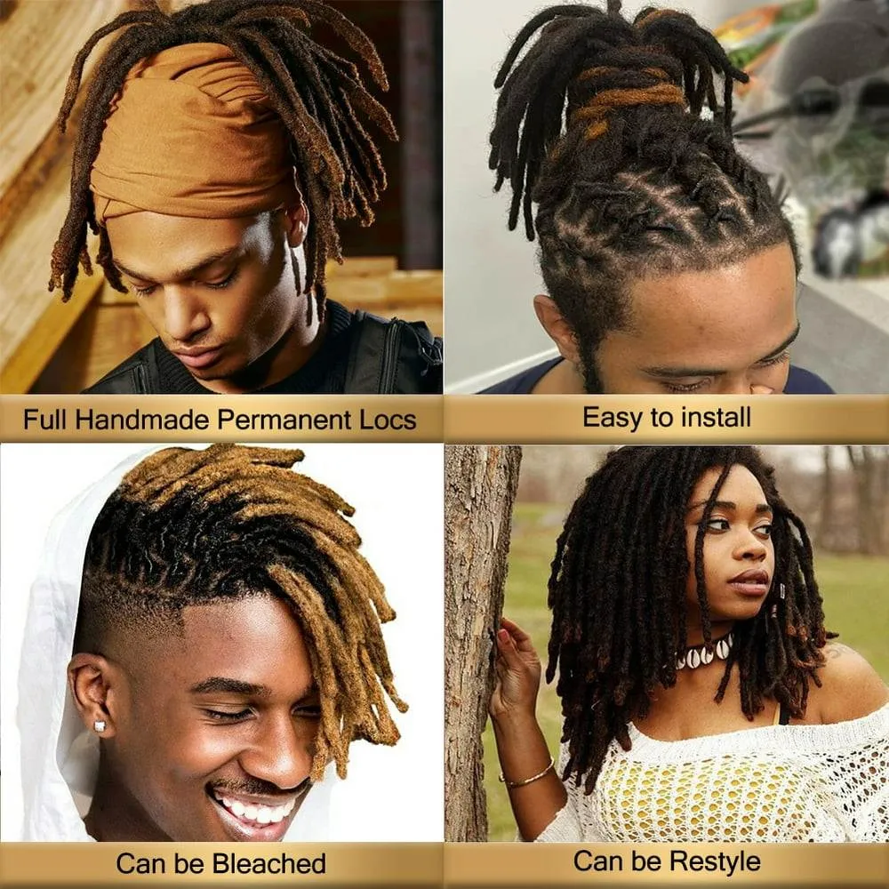 Dreadlock Extensions Human Hair for Men Women